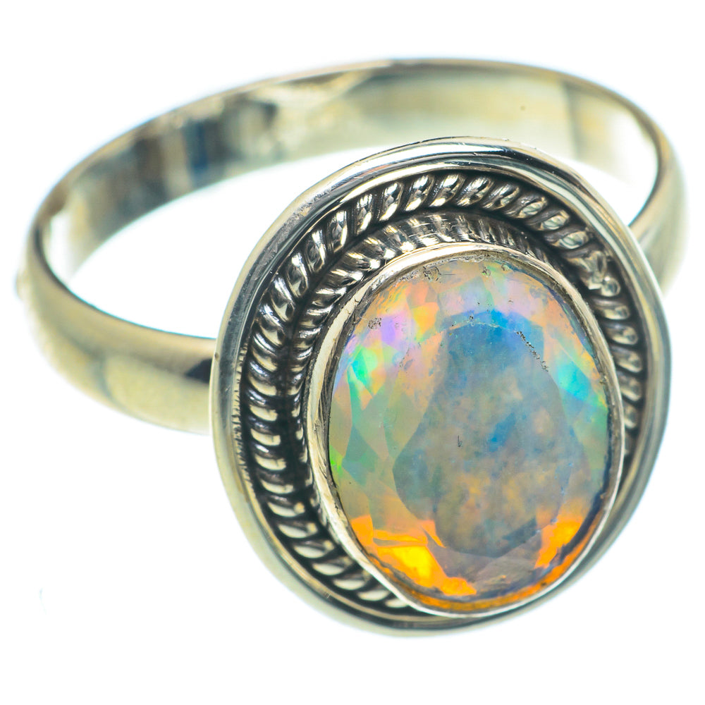 Ethiopian Opal Rings handcrafted by Anasilvercos - RING63293