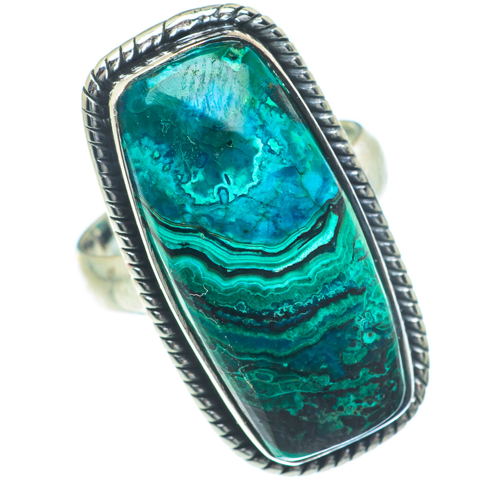 Chrysocolla Rings handcrafted by Anasilvercos - RING63295