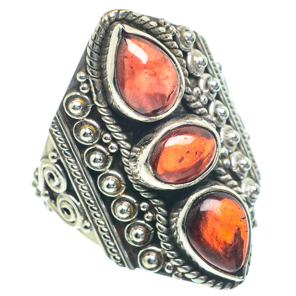 Garnet Rings handcrafted by Anasilvercos - RING63301