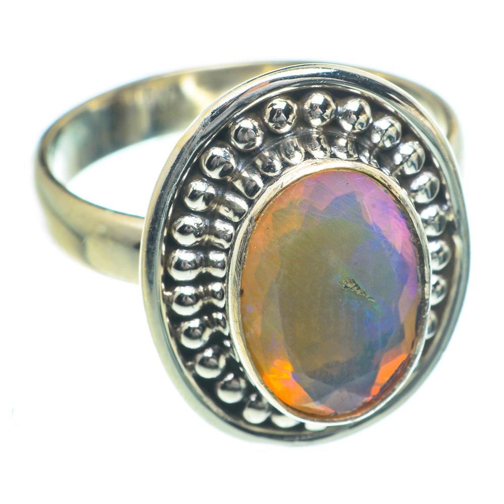 Ethiopian Opal Rings handcrafted by Anasilvercos - RING63307