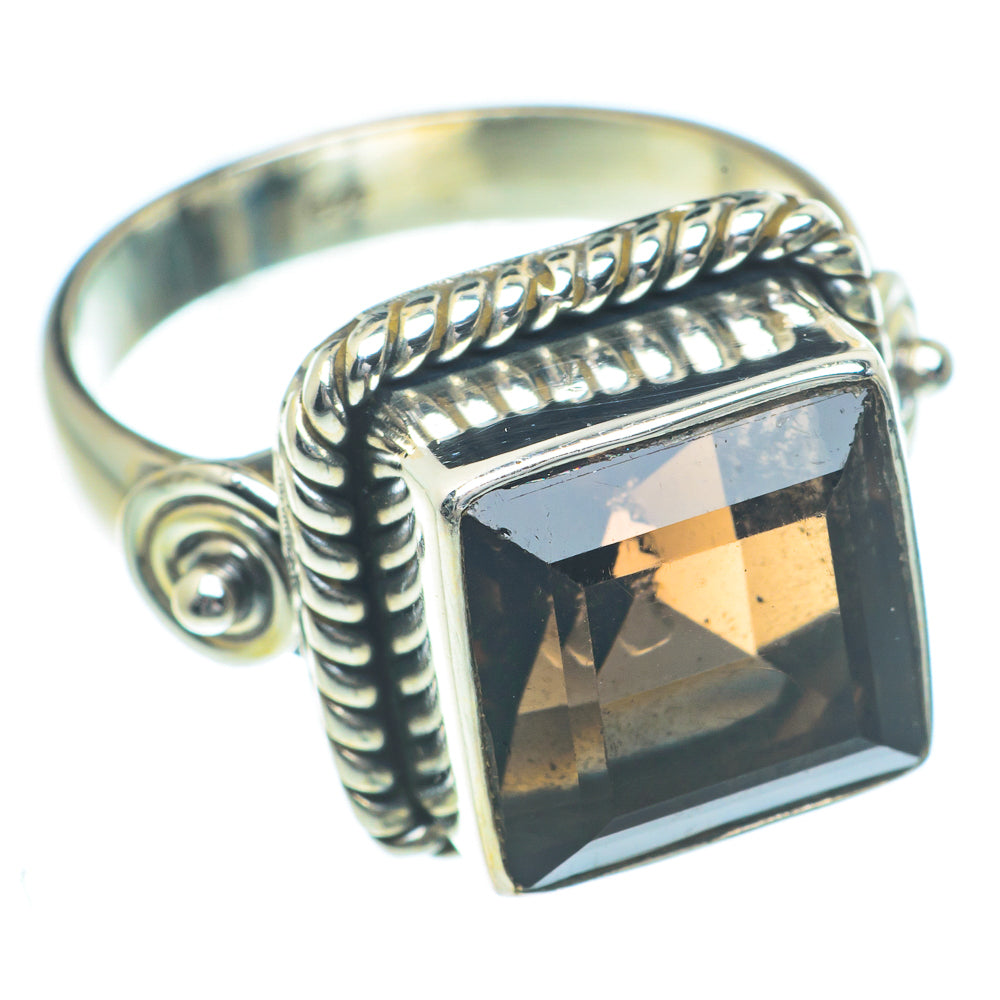 Smoky Quartz Rings handcrafted by Anasilvercos - RING63308