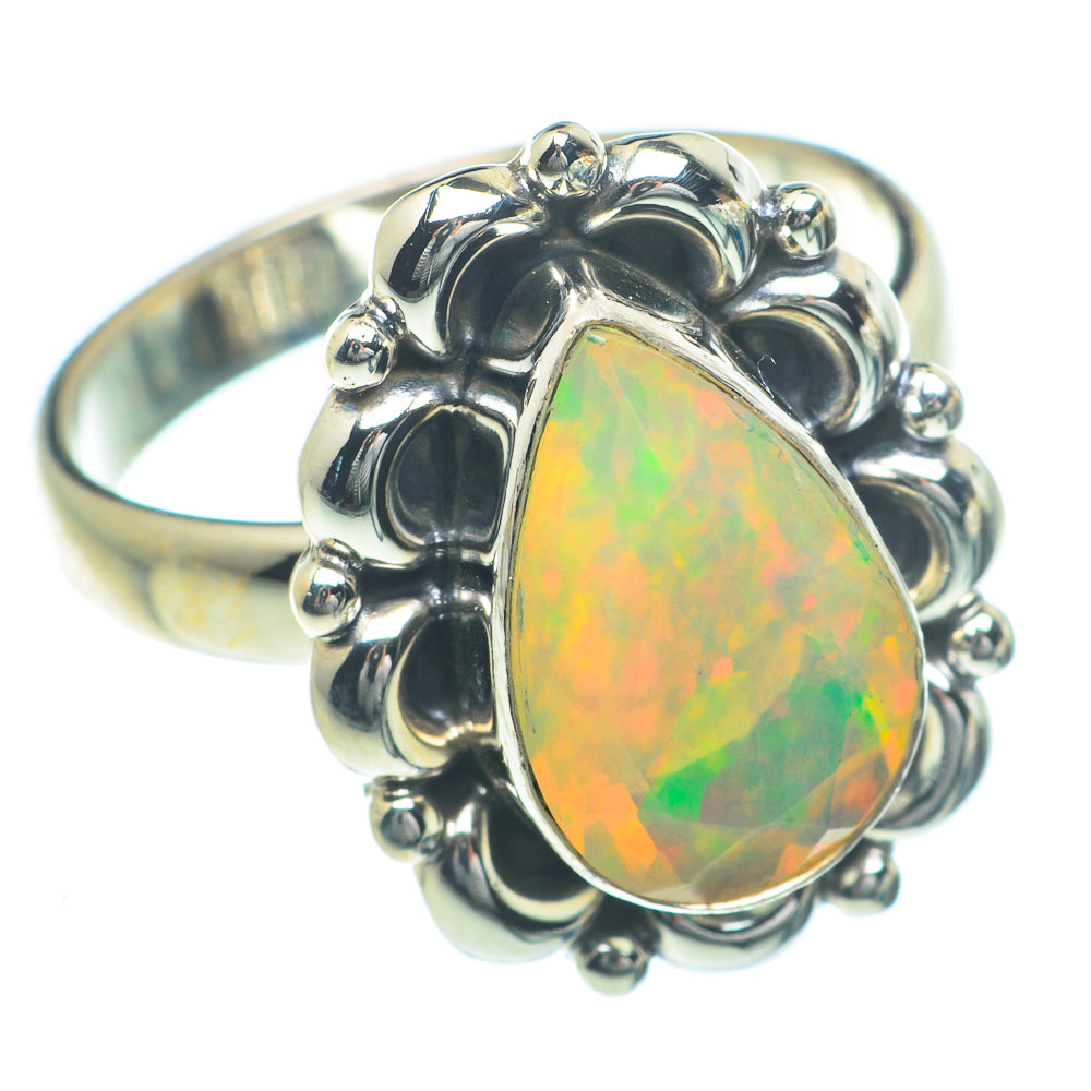 Ethiopian Opal Rings handcrafted by Anasilvercos - RING63330