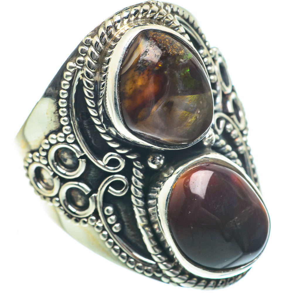 Mexican Fire Agate Rings handcrafted by Anasilvercos - RING63332