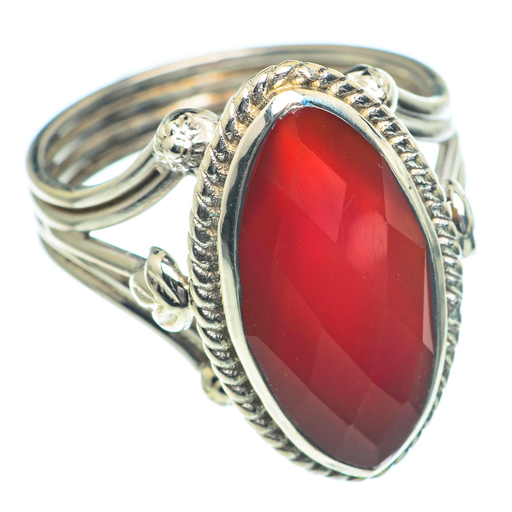 Red Onyx Rings handcrafted by Anasilvercos - RING63334