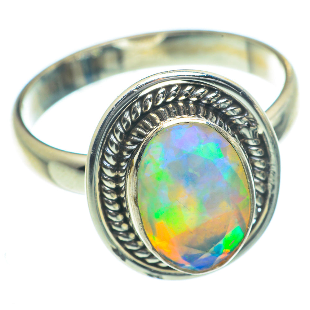 Ethiopian Opal Rings handcrafted by Anasilvercos - RING63340