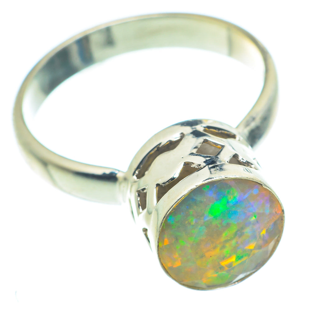 Ethiopian Opal Rings handcrafted by Anasilvercos - RING63341