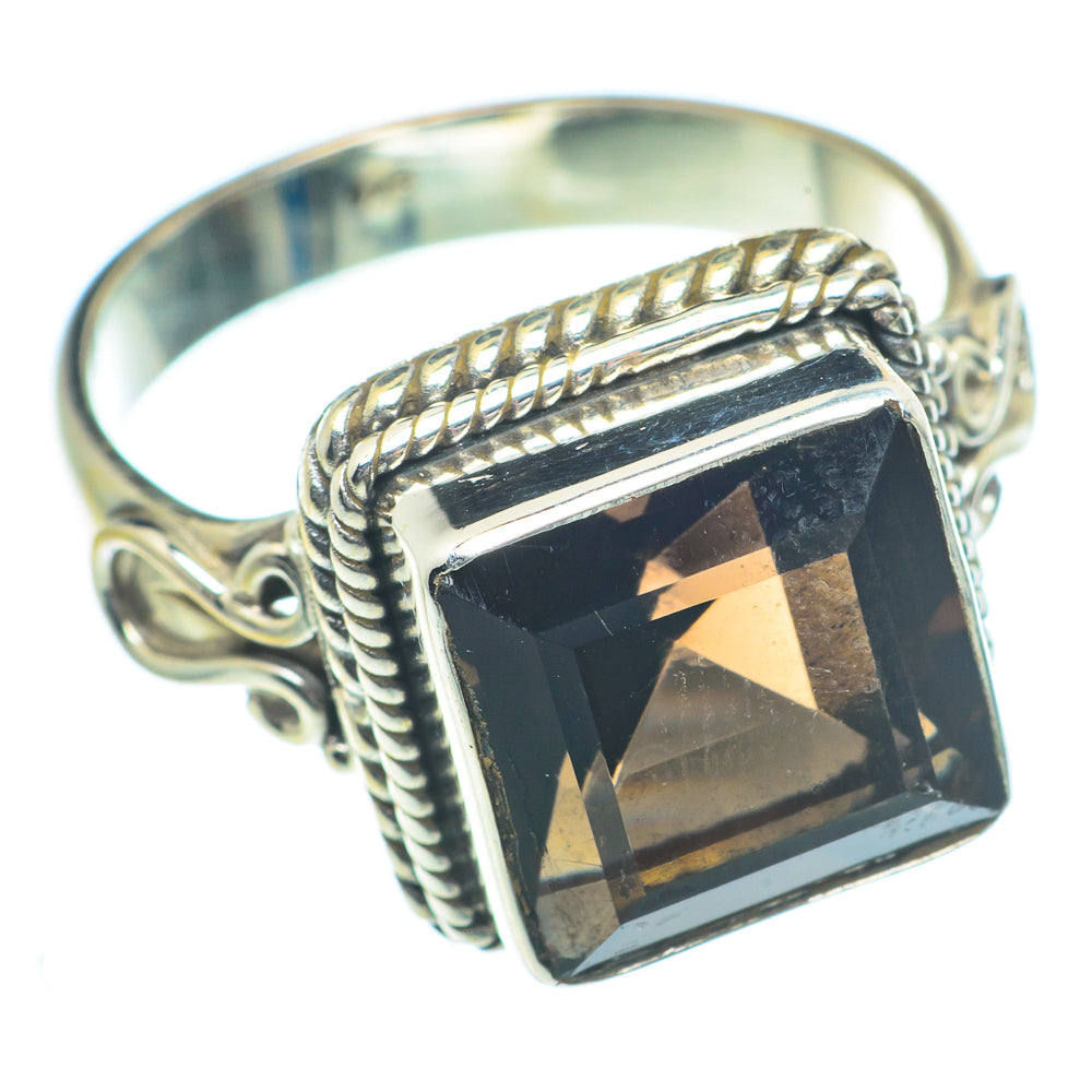 Smoky Quartz Rings handcrafted by Anasilvercos - RING63344