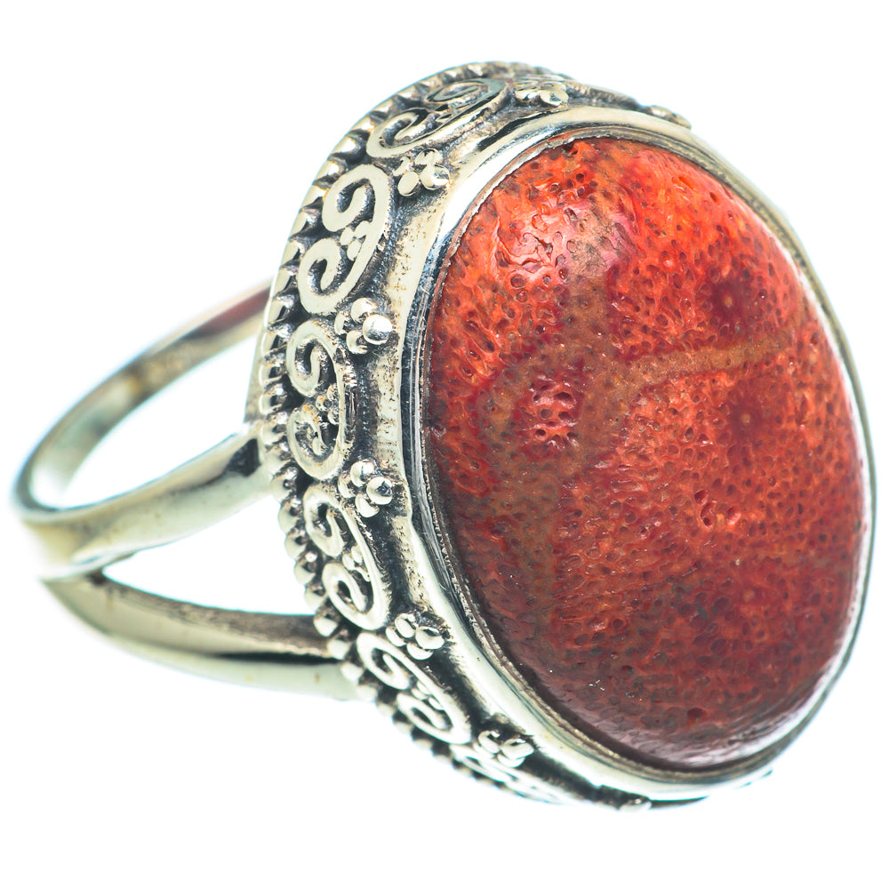 Sponge Coral Rings handcrafted by Anasilvercos - RING63346