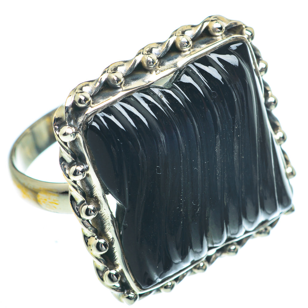 Black Onyx Rings handcrafted by Anasilvercos - RING63353