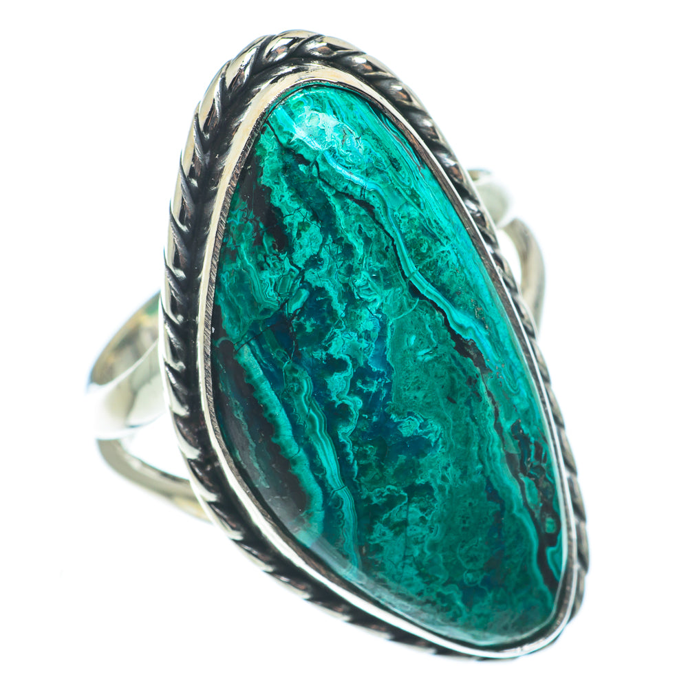 Chrysocolla Rings handcrafted by Anasilvercos - RING63363