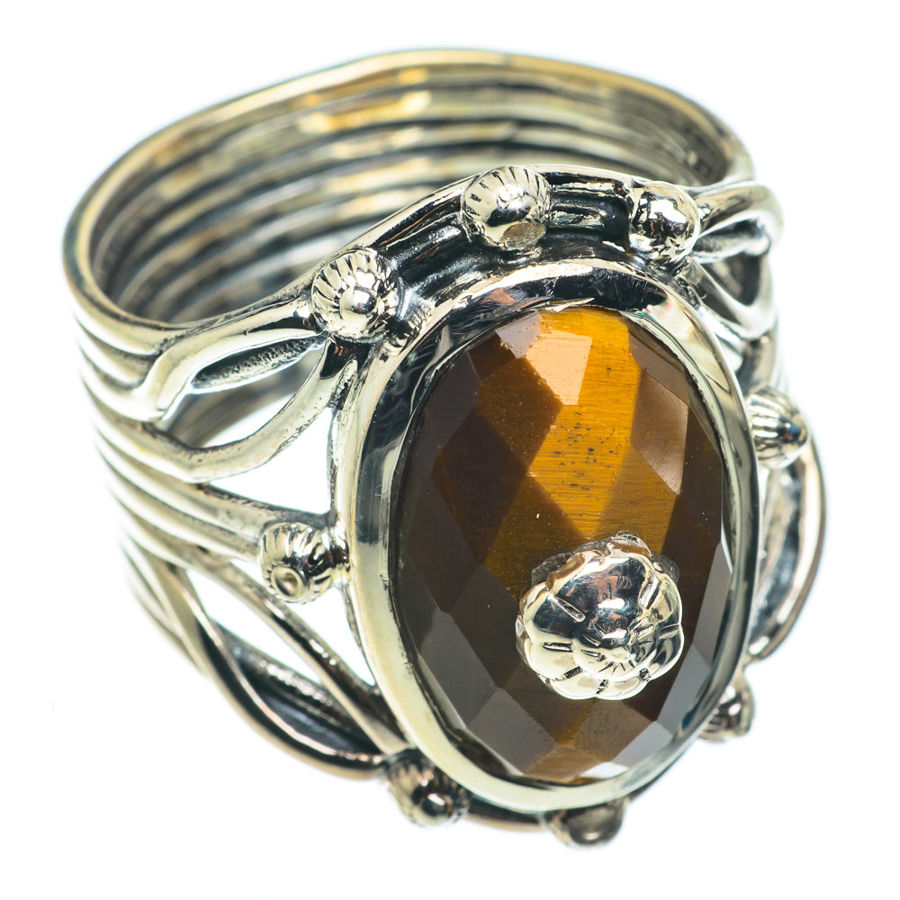 Tiger Eye Rings handcrafted by Anasilvercos - RING63366