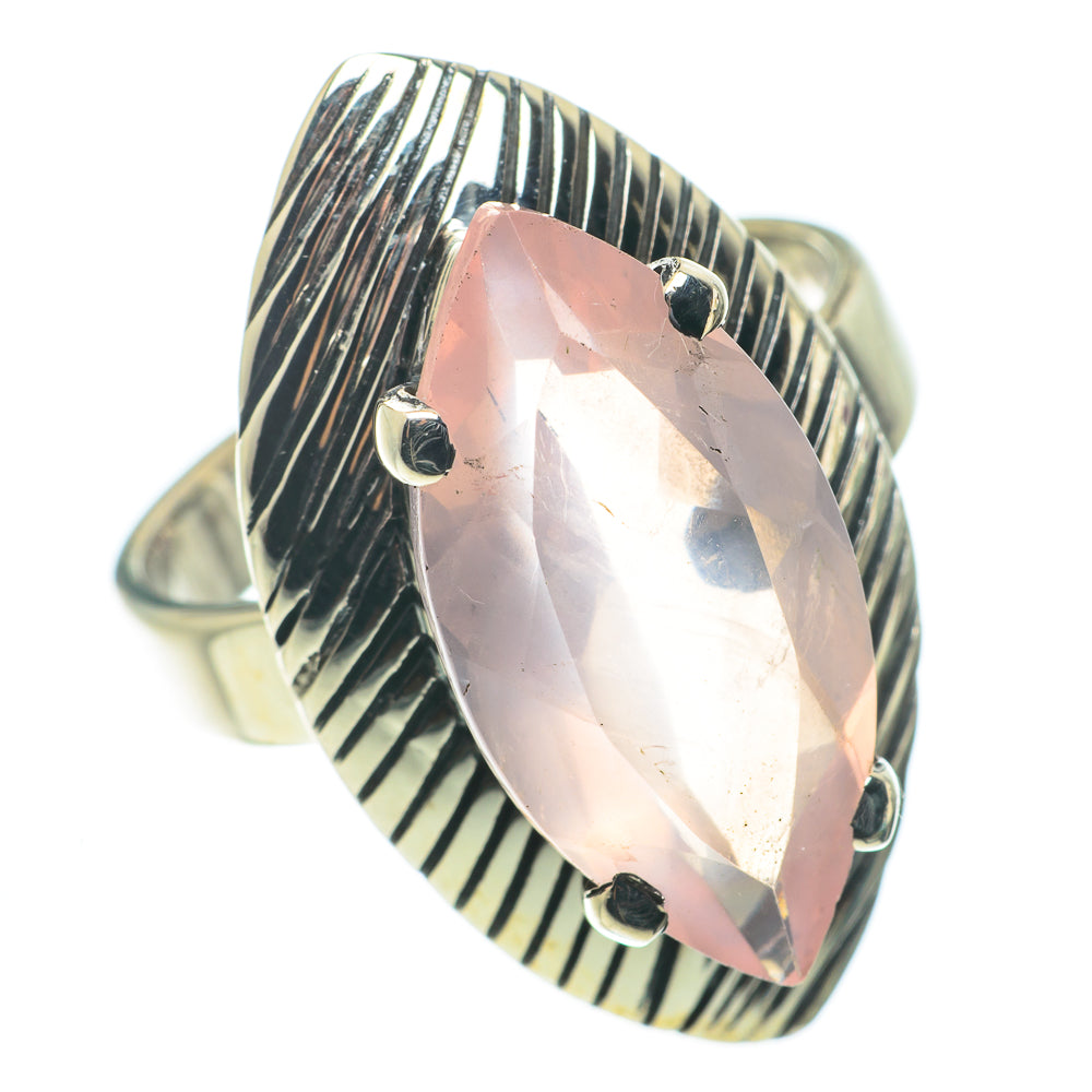 Rose Quartz Rings handcrafted by Anasilvercos - RING63369