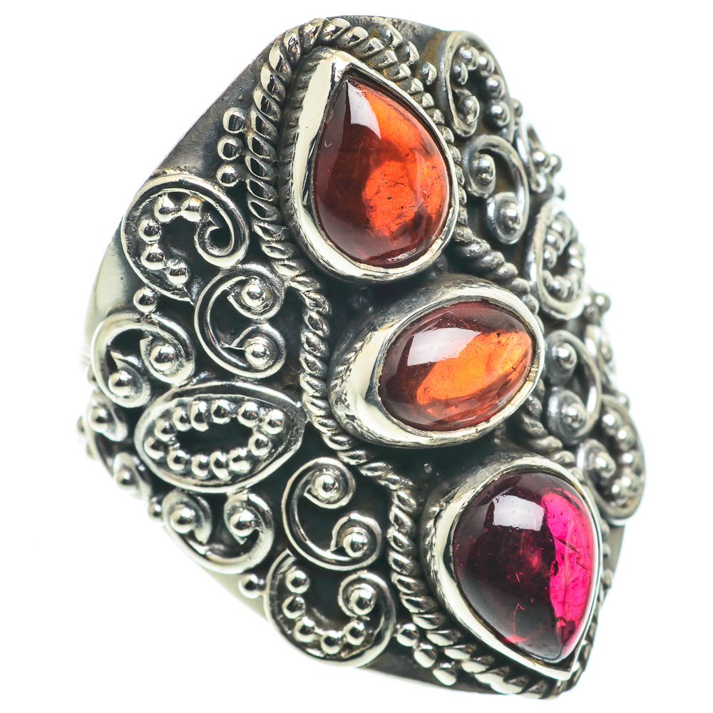 Garnet Rings handcrafted by Anasilvercos - RING63372