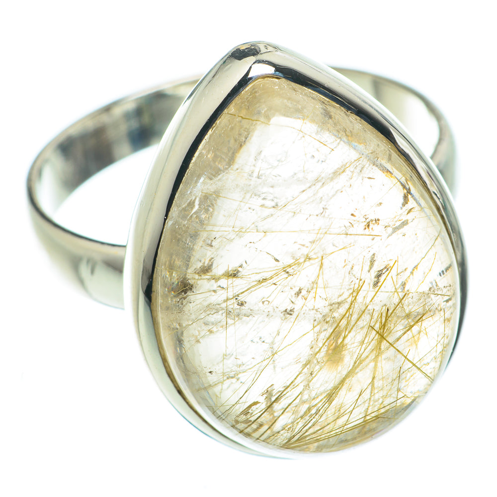 Rutilated Quartz Rings handcrafted by Anasilvercos - RING63375