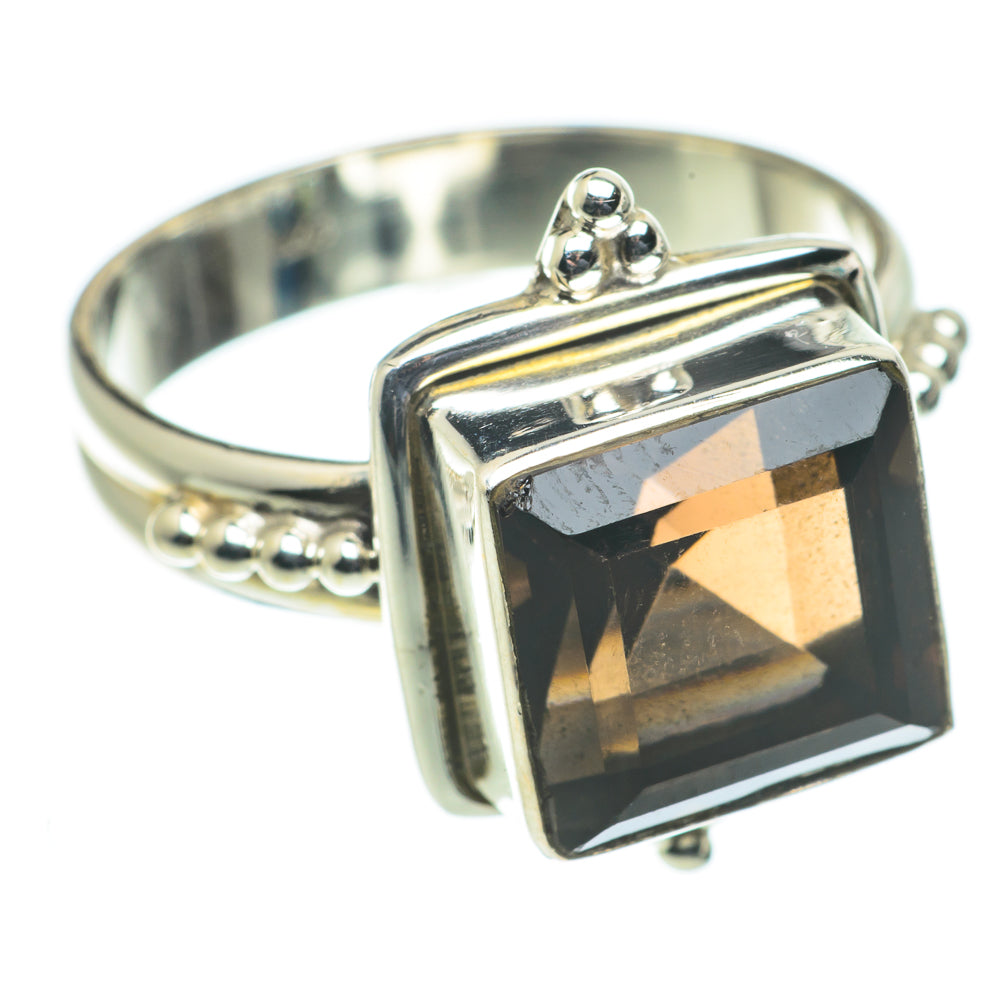 Smoky Quartz Rings handcrafted by Anasilvercos - RING63414