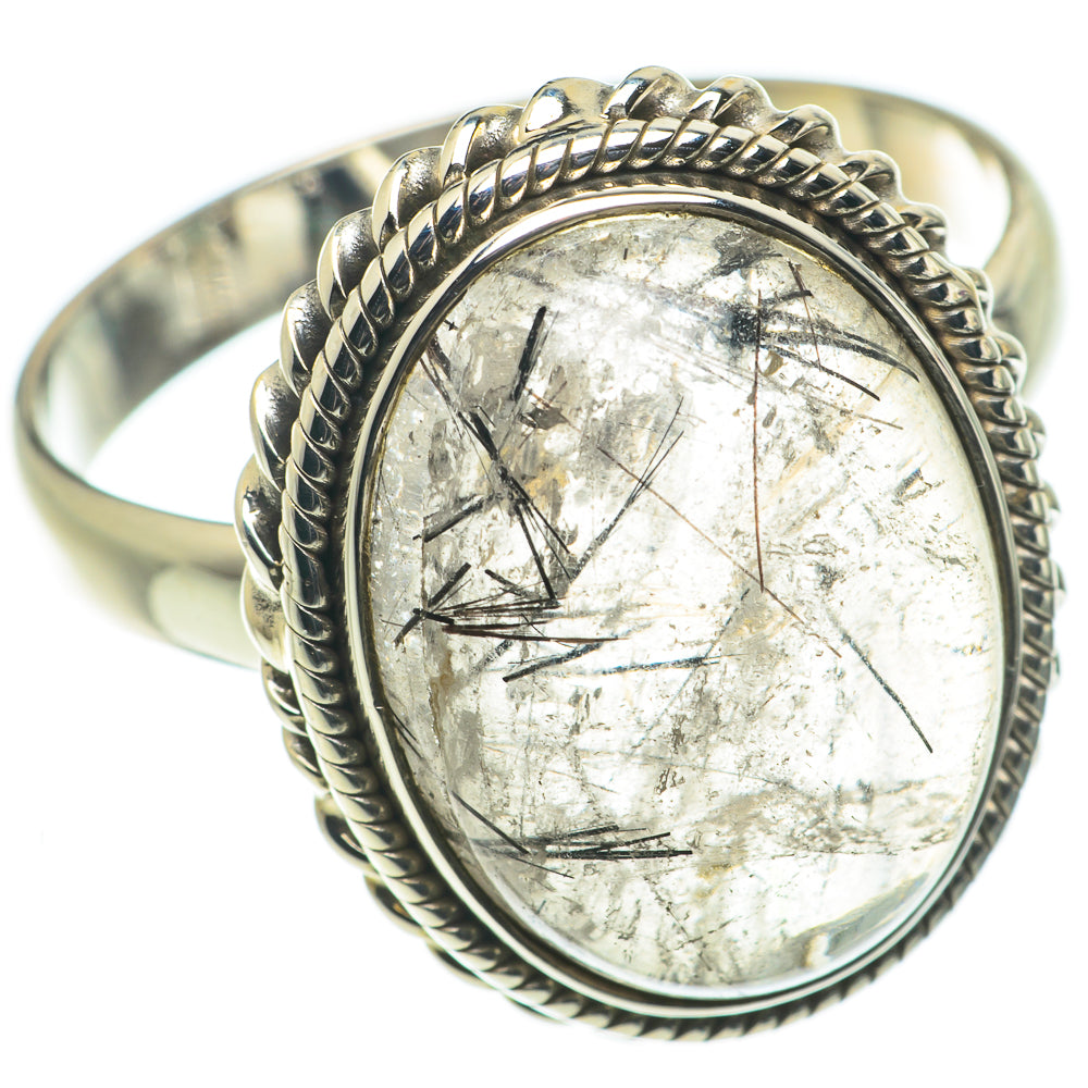 Tourmalinated Quartz Rings handcrafted by Anasilvercos - RING63424