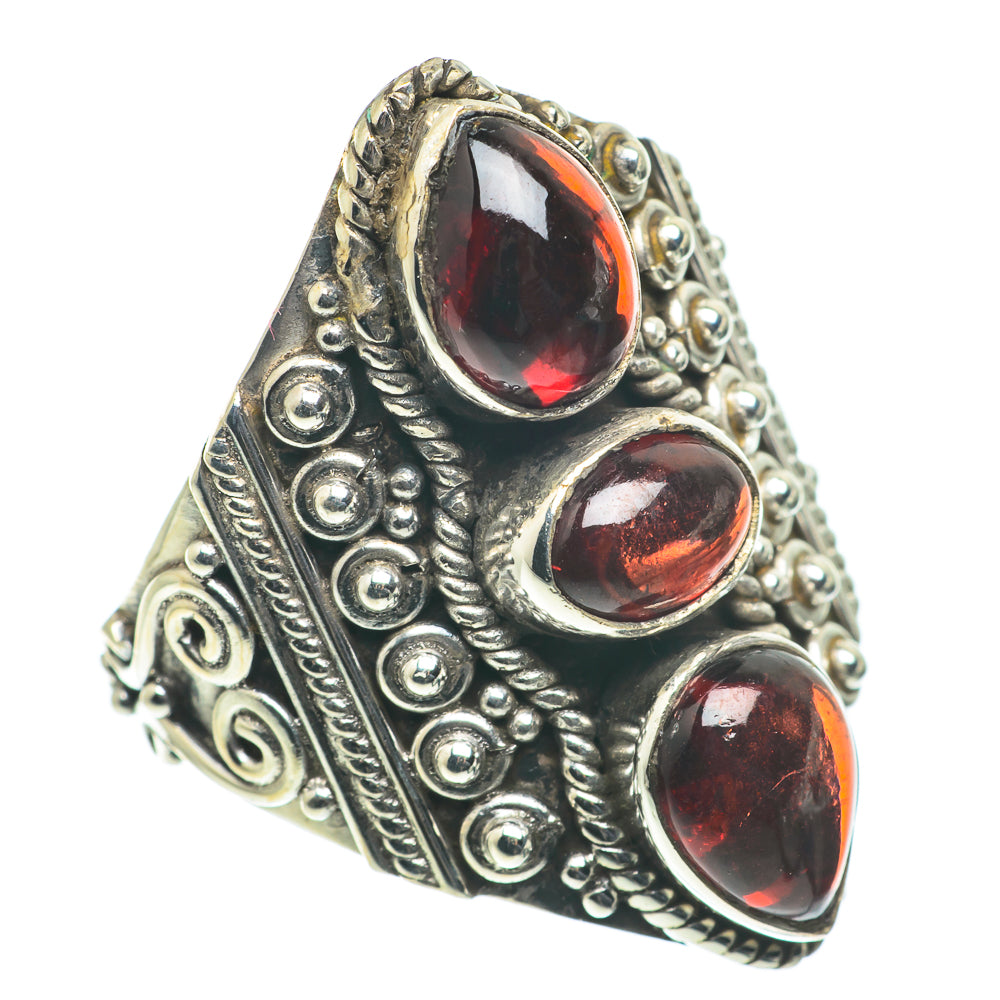 Garnet Rings handcrafted by Anasilvercos - RING63457