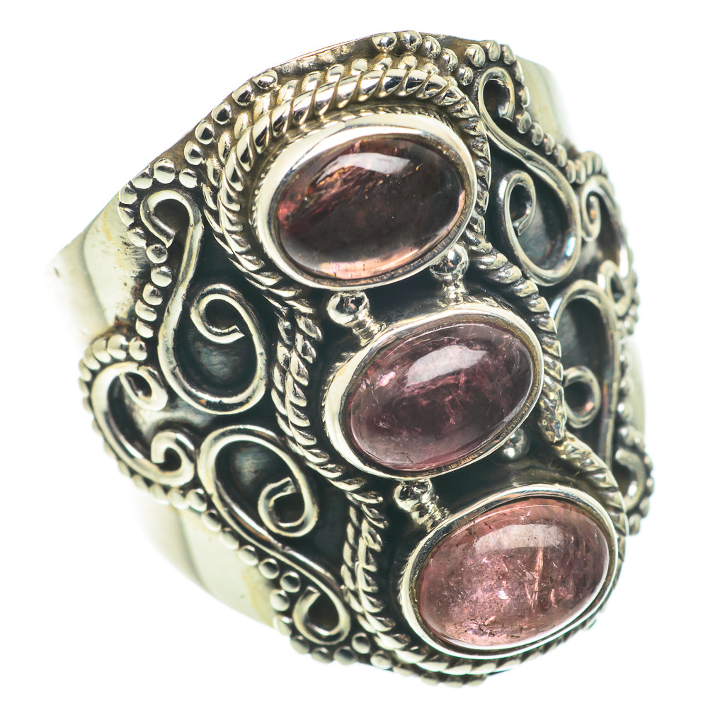 Pink Tourmaline Rings handcrafted by Anasilvercos - RING63474