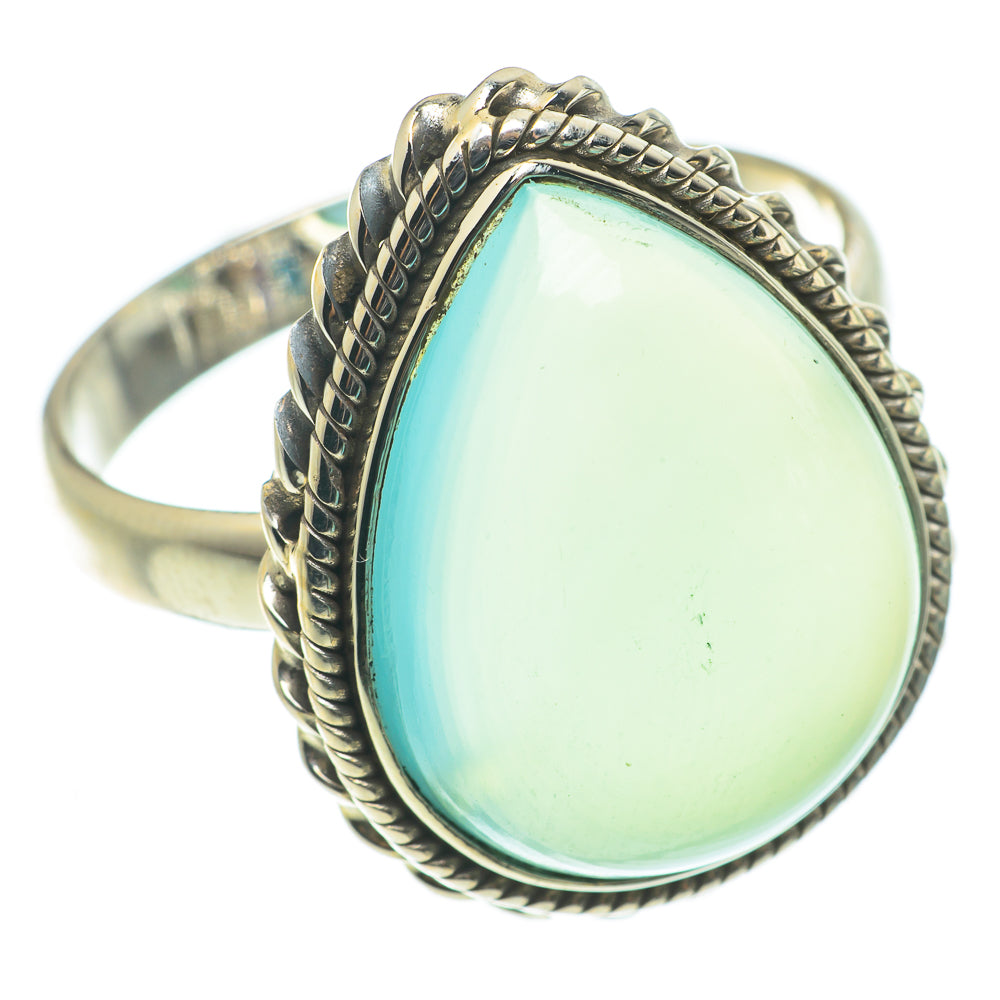 Aqua Chalcedony Rings handcrafted by Anasilvercos - RING63485