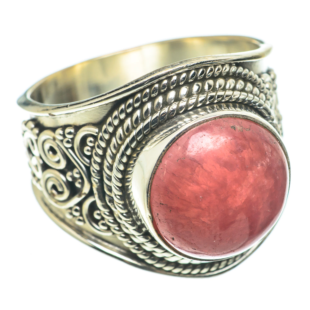 Rhodochrosite Rings handcrafted by Anasilvercos - RING63502