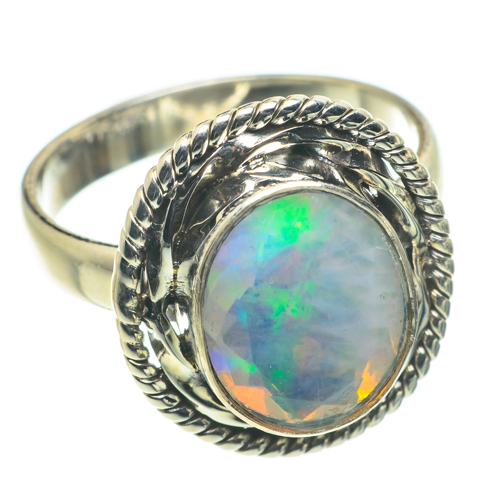 Ethiopian Opal Rings handcrafted by Anasilvercos - RING63509