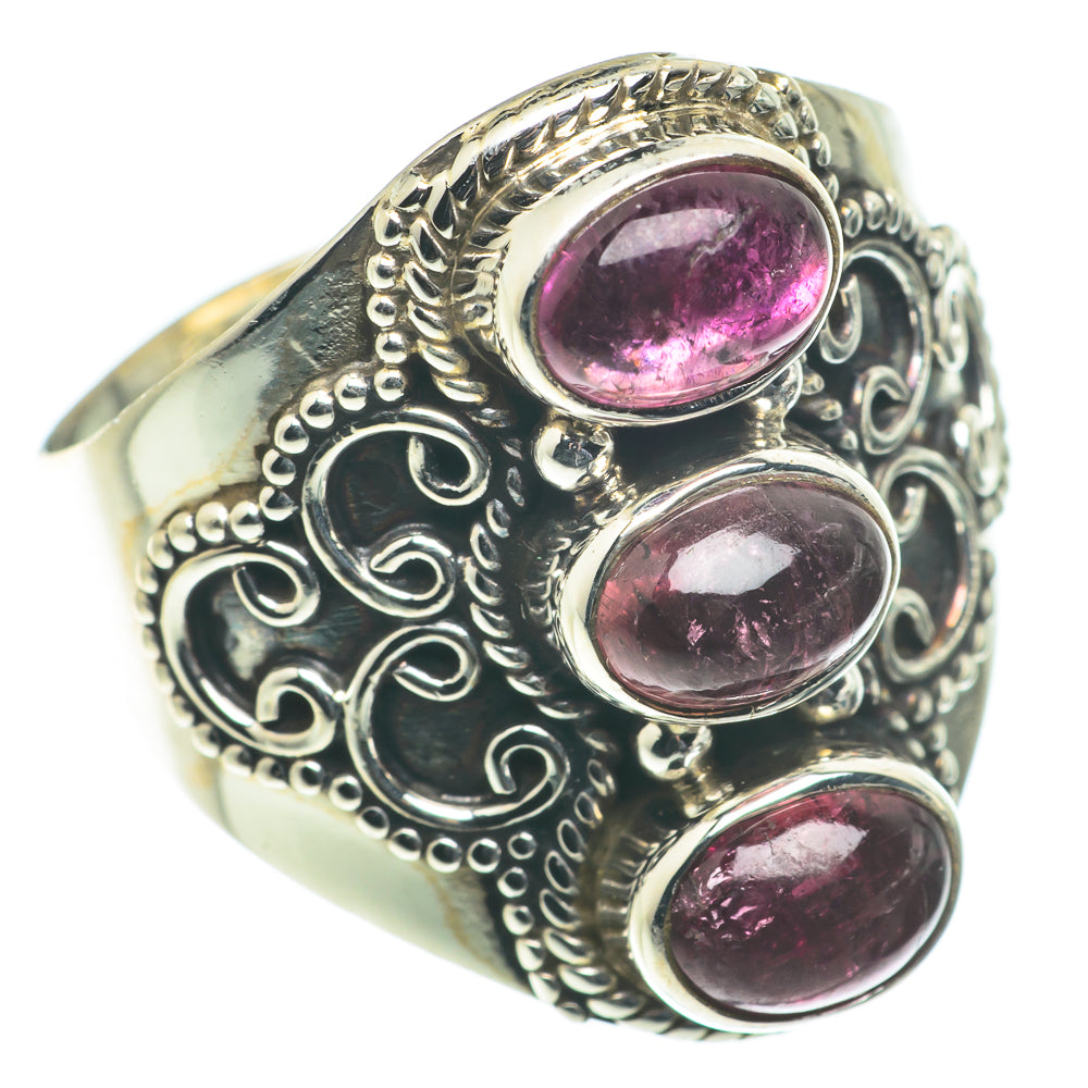 Pink Tourmaline Rings handcrafted by Anasilvercos - RING63517