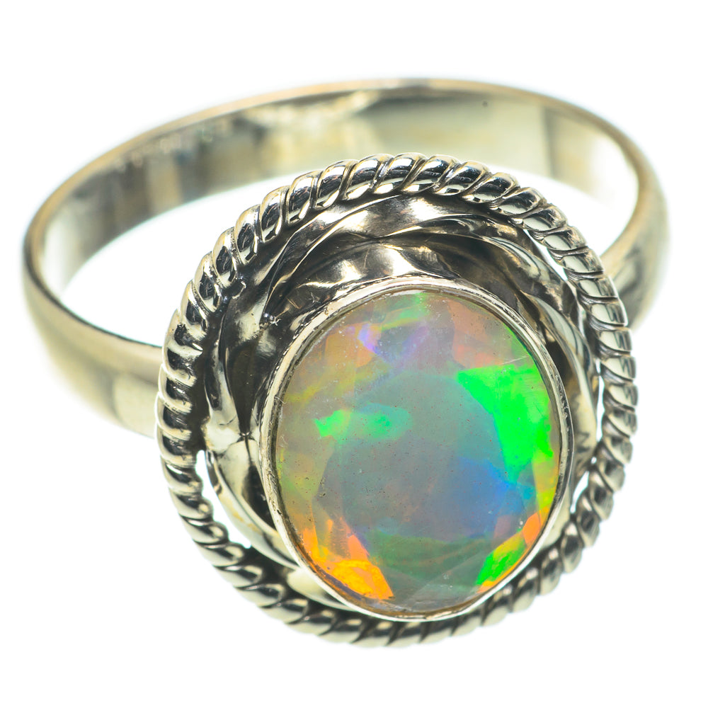Ethiopian Opal Rings handcrafted by Anasilvercos - RING63524