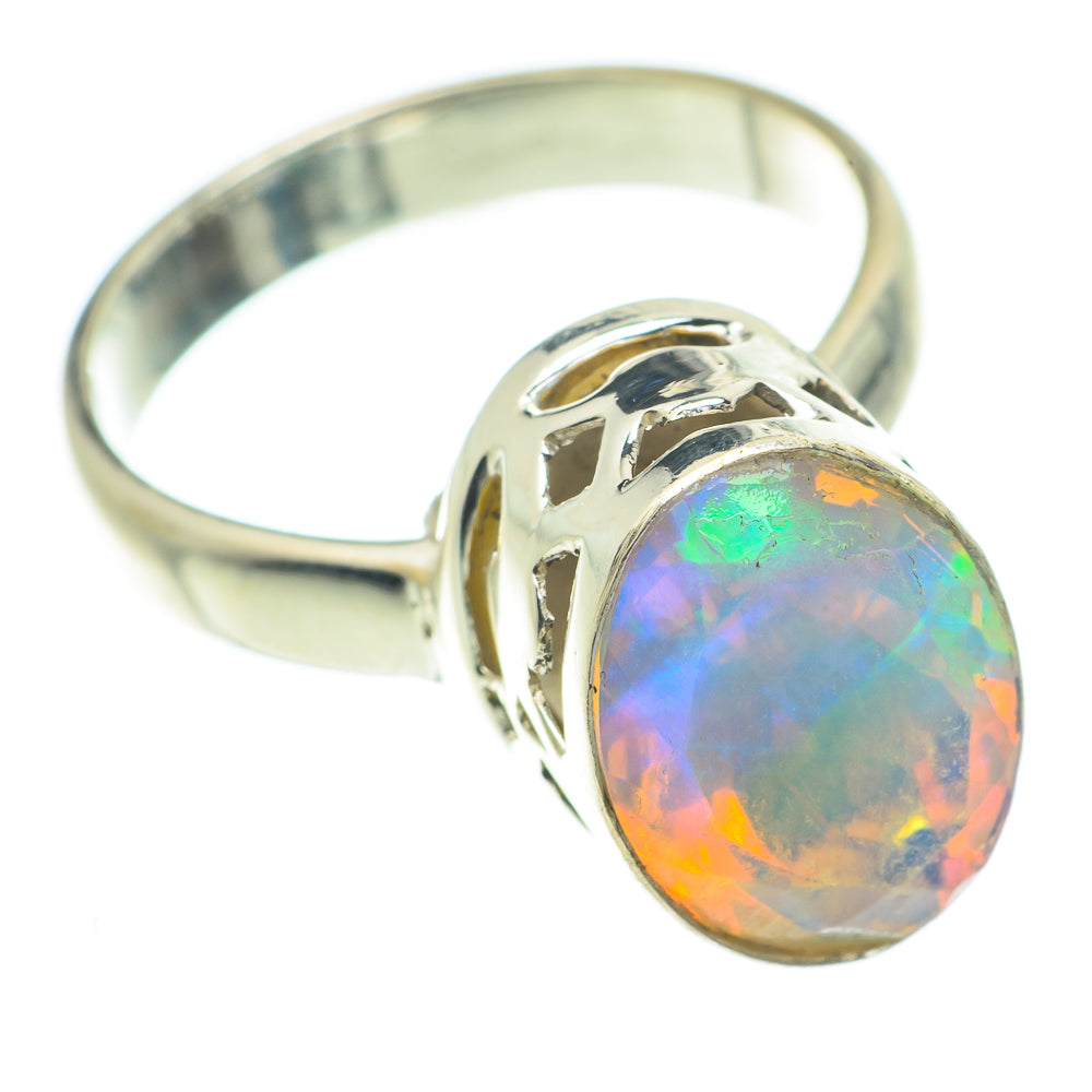 Ethiopian Opal Rings handcrafted by Anasilvercos - RING63542