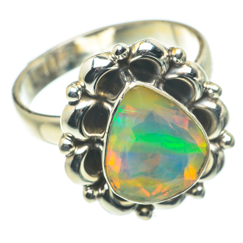Ethiopian Opal Rings handcrafted by Anasilvercos - RING63546