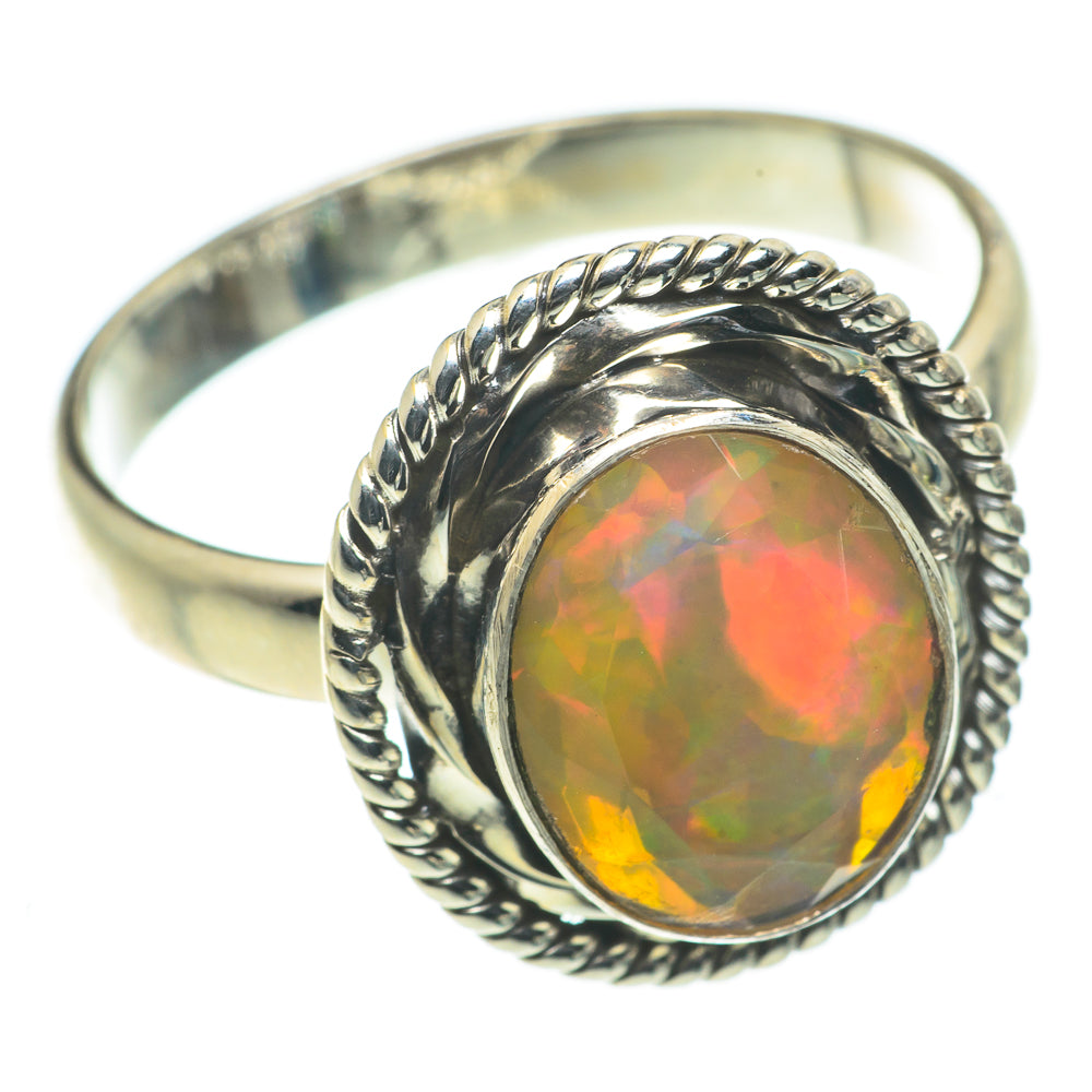 Ethiopian Opal Rings handcrafted by Anasilvercos - RING63552