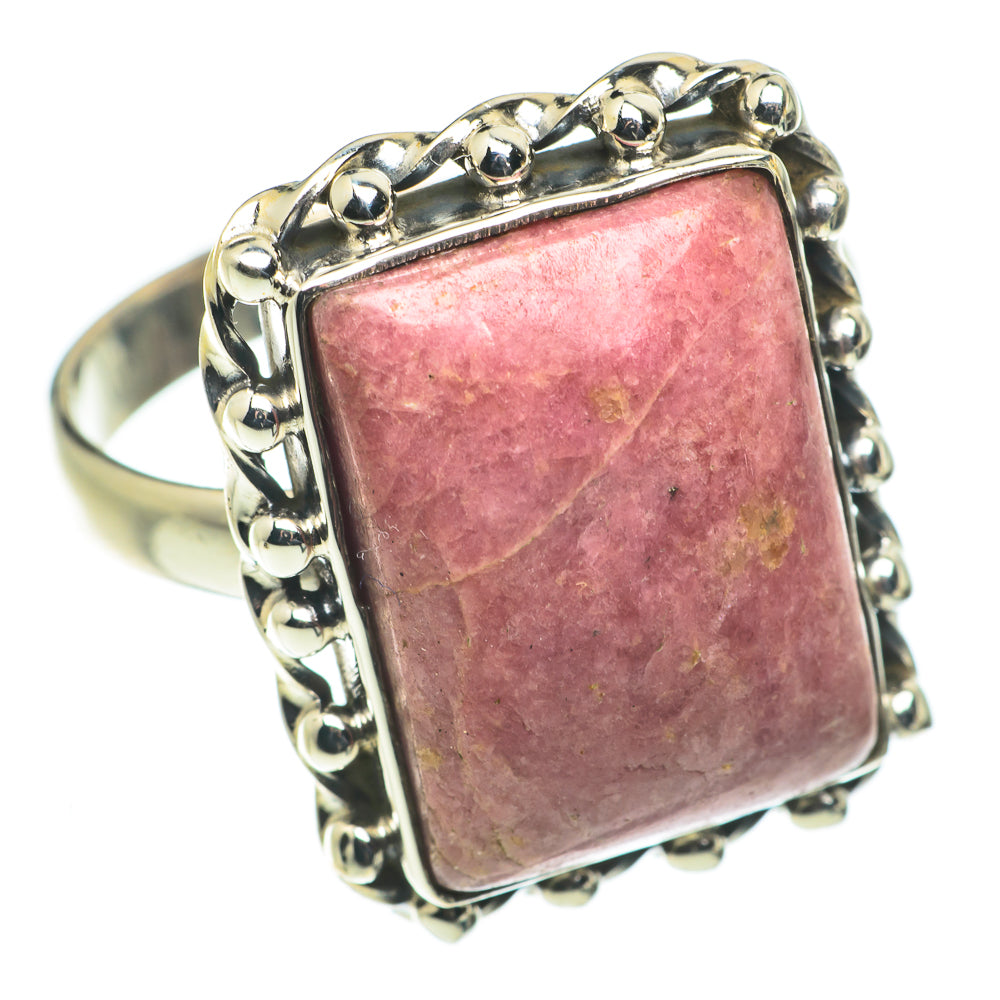Rhodonite Rings handcrafted by Anasilvercos - RING63586
