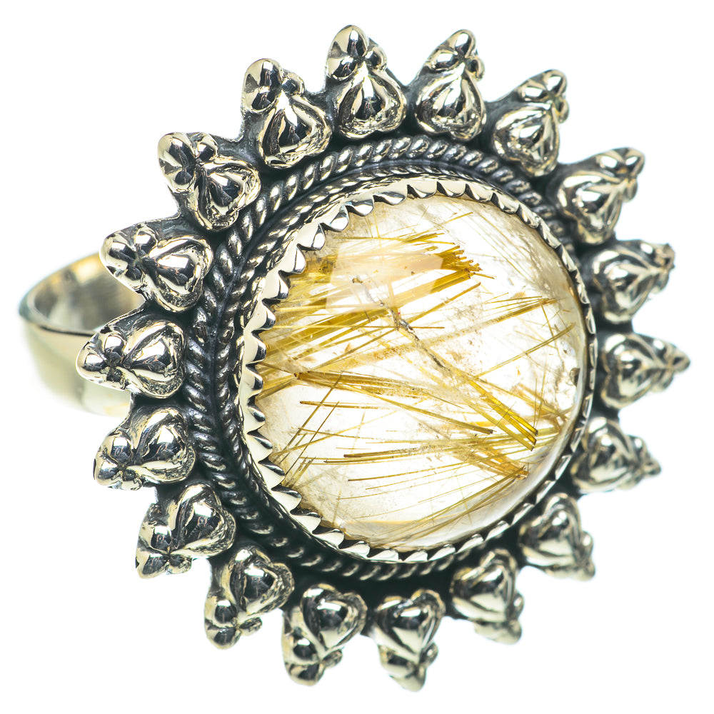 Rutilated Quartz Rings handcrafted by Anasilvercos - RING63591