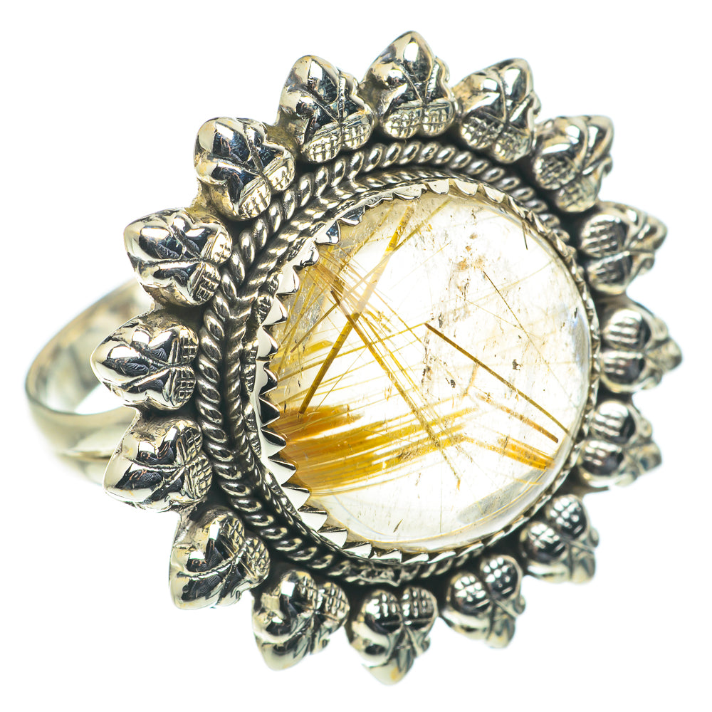 Rutilated Quartz Rings handcrafted by Anasilvercos - RING63592