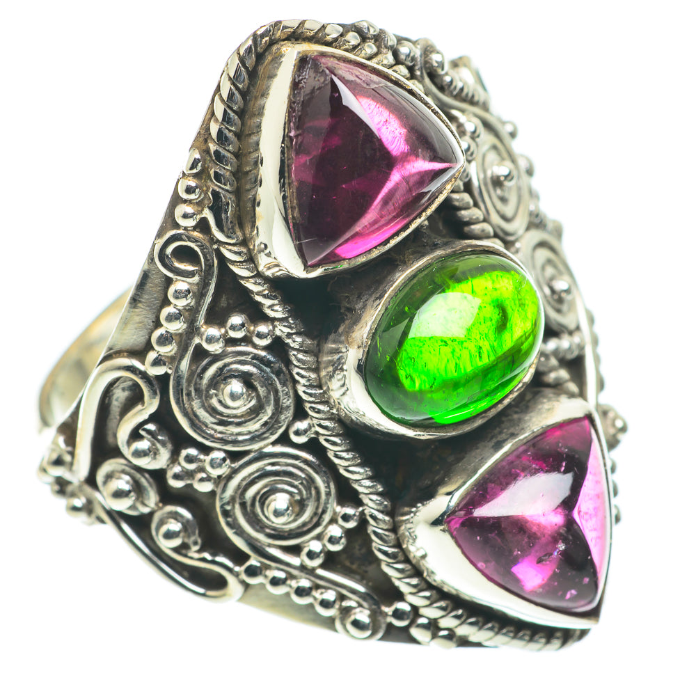 Pink Tourmaline Rings handcrafted by Anasilvercos - RING63593