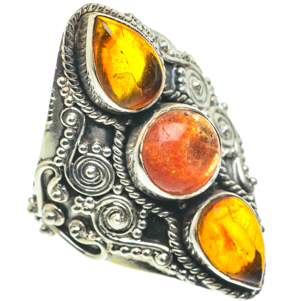 Sunstone Rings handcrafted by Anasilvercos - RING63606
