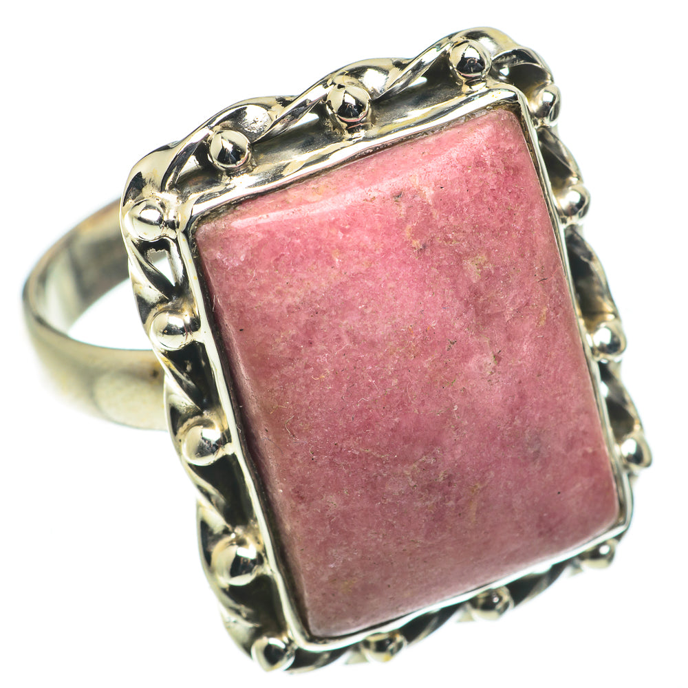 Rhodonite Rings handcrafted by Anasilvercos - RING63607