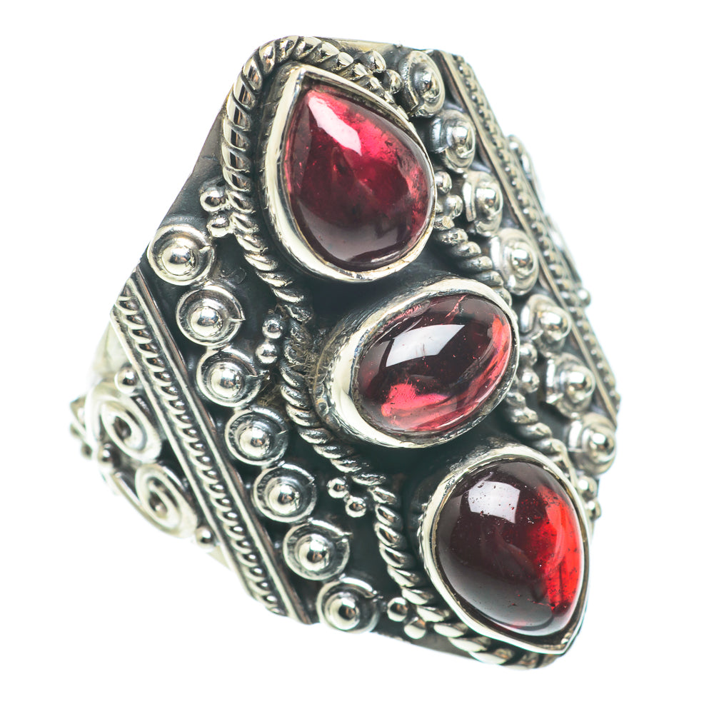 Garnet Rings handcrafted by Anasilvercos - RING63626