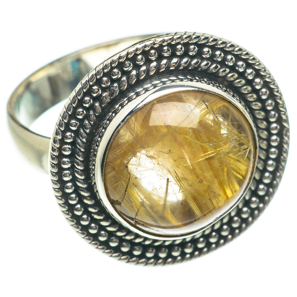 Rutilated Quartz Rings handcrafted by Anasilvercos - RING63629