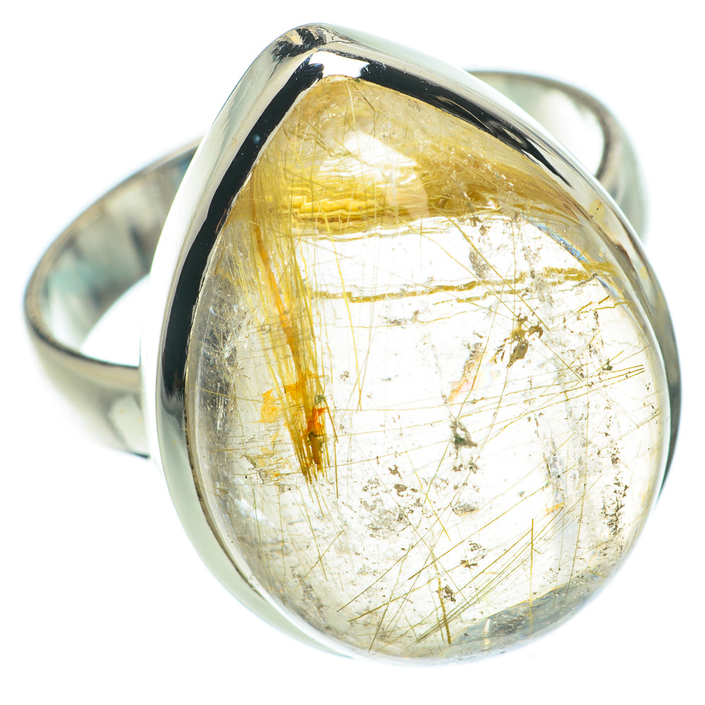 Rutilated Quartz Rings handcrafted by Anasilvercos - RING63630