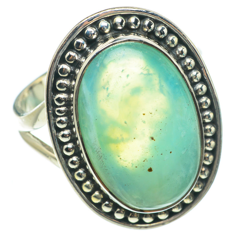 Aqua Chalcedony Rings handcrafted by Anasilvercos - RING63643
