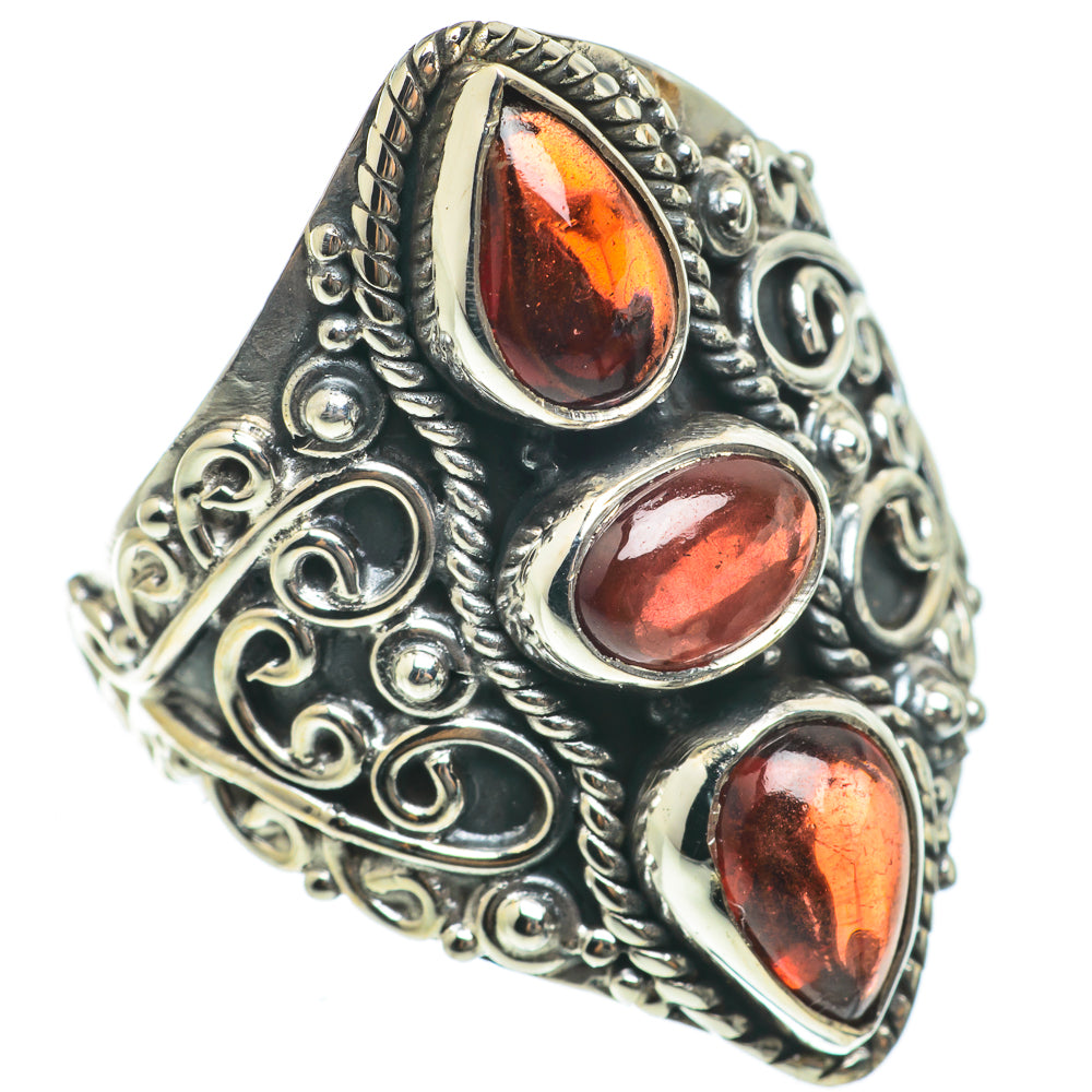 Garnet Rings handcrafted by Anasilvercos - RING63654