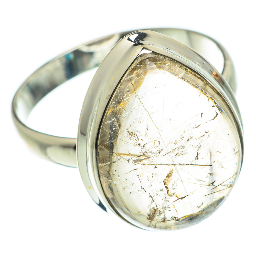 Rutilated Quartz Rings handcrafted by Anasilvercos - RING63658