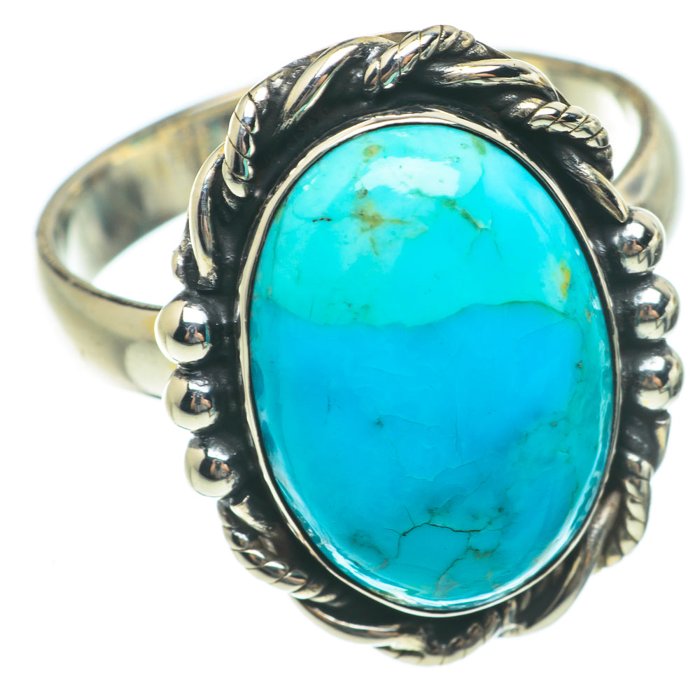 Arizona Turquoise Rings handcrafted by Anasilvercos - RING63668