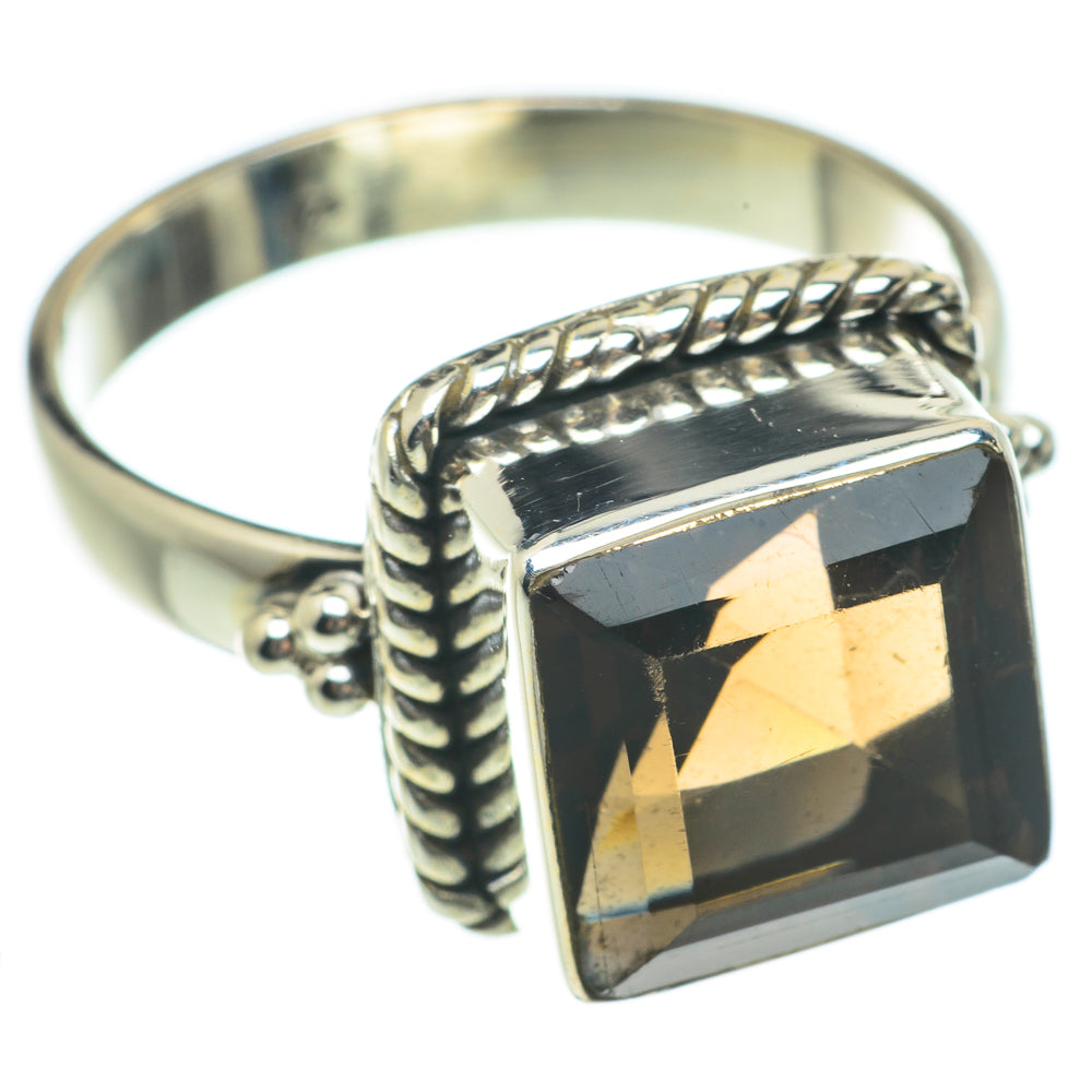 Smoky Quartz Rings handcrafted by Anasilvercos - RING63675