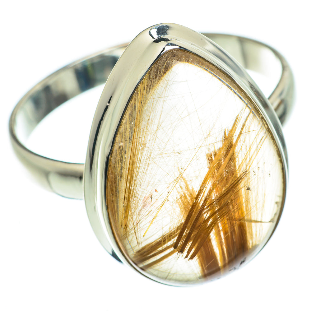 Rutilated Quartz Rings handcrafted by Anasilvercos - RING63685