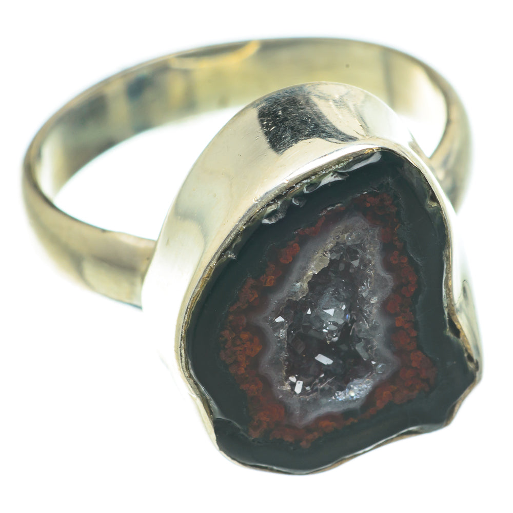 Coconut Geode Slice Rings handcrafted by Anasilvercos - RING63723