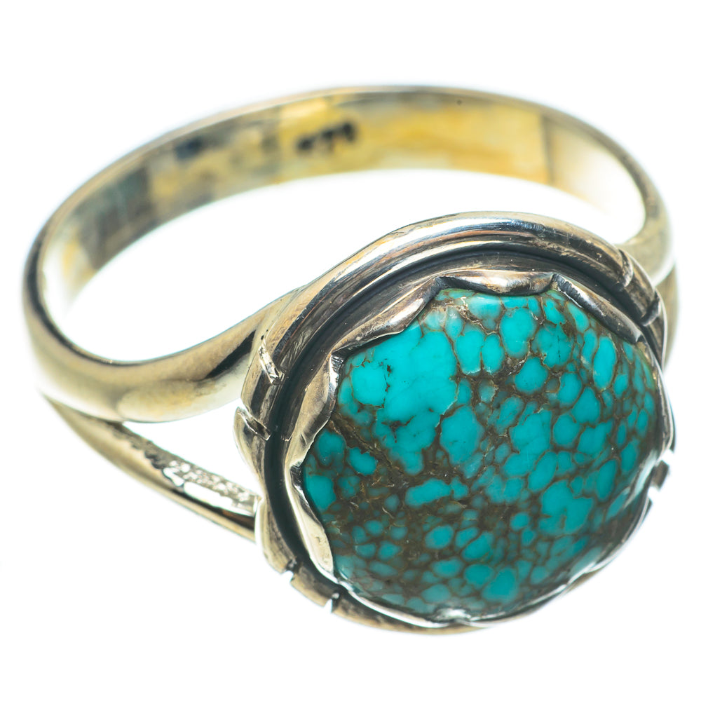 Tibetan Turquoise Rings handcrafted by Anasilvercos - RING63736