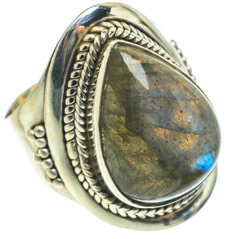 Labradorite Rings handcrafted by Anasilvercos - RING63740
