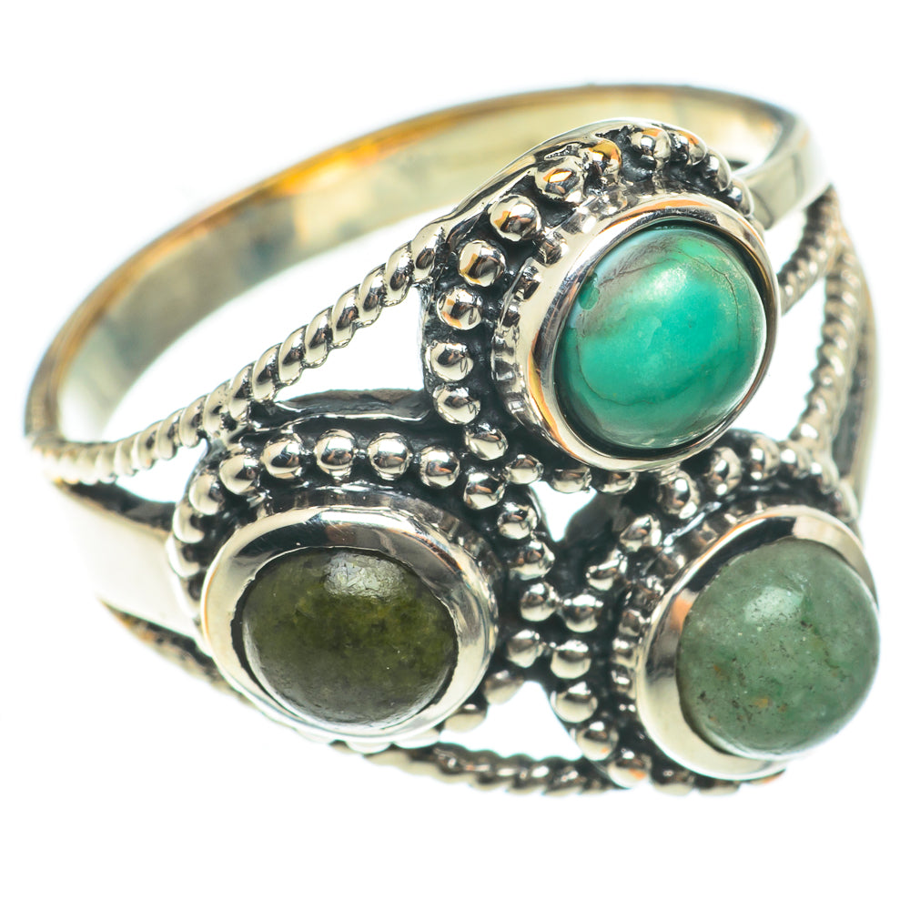 Green Tourmaline Rings handcrafted by Anasilvercos - RING63741