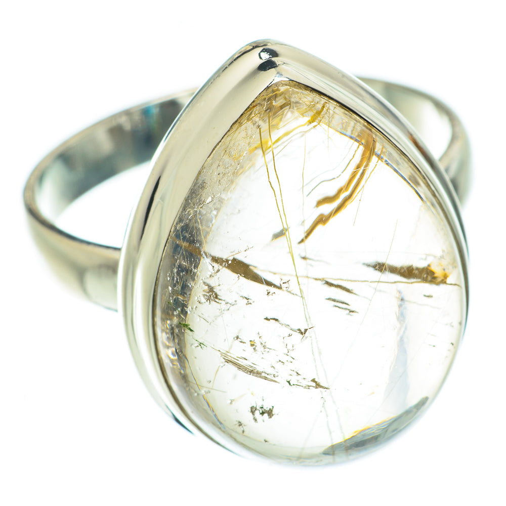 Rutilated Quartz Rings handcrafted by Anasilvercos - RING63749